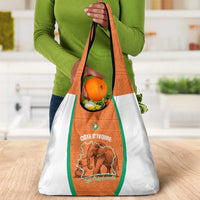 Ivory Coast Football Grocery Bag 2026 Cote d'Ivoire Les Elephants Orange Version - Wonder Print Shop