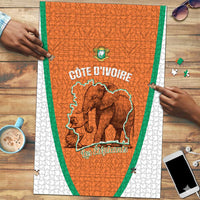 Ivory Coast Football Puzzle 2026 Cote d'Ivoire Les Elephants Orange Version - Wonder Print Shop