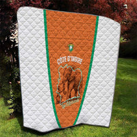 Ivory Coast Football Quilt 2026 Cote d'Ivoire Les Elephants Orange Version - Wonder Print Shop