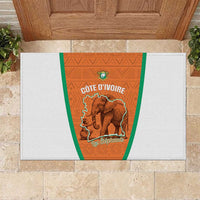 Ivory Coast Football Rubber Doormat 2026 Cote d'Ivoire Les Elephants Orange Version - Wonder Print Shop