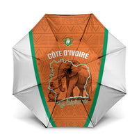 Ivory Coast Football Umbrella 2026 Cote d'Ivoire Les Elephants Orange Version - Wonder Print Shop
