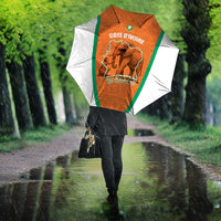 Ivory Coast Football Umbrella 2026 Cote d'Ivoire Les Elephants Orange Version - Wonder Print Shop