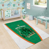 Ivory Coast Football Area Rug 2026 Cote d'Ivoire Les Elephants Green Version - Wonder Print Shop