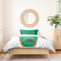 Ivory Coast Football Bedding Set 2026 Cote d'Ivoire Les Elephants Green Version - Wonder Print Shop