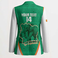 Custom Ivory Coast Football Blazer 2026 Cote d'Ivoire Les Elephants Green Version - Wonder Print Shop