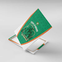 Ivory Coast Football Canvas Wall Art 2026 Cote d'Ivoire Les Elephants Green Version - Wonder Print Shop