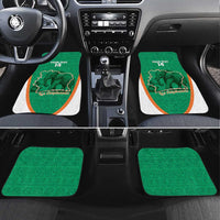 Custom Ivory Coast Football Car Mats 2026 Cote d'Ivoire Les Elephants Green Version - Wonder Print Shop