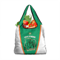 Ivory Coast Football Grocery Bag 2026 Cote d'Ivoire Les Elephants Green Version - Wonder Print Shop