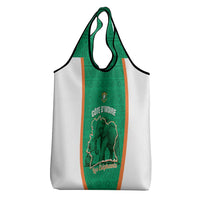 Ivory Coast Football Grocery Bag 2026 Cote d'Ivoire Les Elephants Green Version - Wonder Print Shop