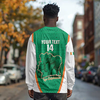 Custom Ivory Coast Football Long Sleeve Shirt 2026 Cote d'Ivoire Les Elephants Green Version - Wonder Print Shop
