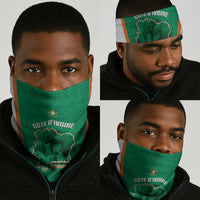 Ivory Coast Football Neck Gaiter 2026 Cote d'Ivoire Les Elephants Green Version - Wonder Print Shop