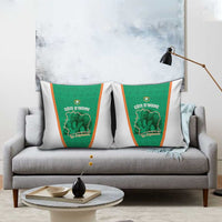 Ivory Coast Football Pillow Cover 2026 Cote d'Ivoire Les Elephants Green Version - Wonder Print Shop