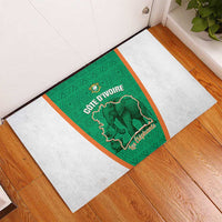 Ivory Coast Football Rubber Doormat 2026 Cote d'Ivoire Les Elephants Green Version - Wonder Print Shop