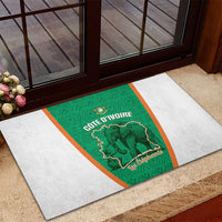 Ivory Coast Football Rubber Doormat 2026 Cote d'Ivoire Les Elephants Green Version - Wonder Print Shop