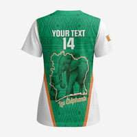 Custom Ivory Coast Football Scrub Top 2026 Cote d'Ivoire Les Elephants Green Version - Wonder Print Shop