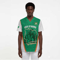 Custom Ivory Coast Football Scrub Top 2026 Cote d'Ivoire Les Elephants Green Version - Wonder Print Shop