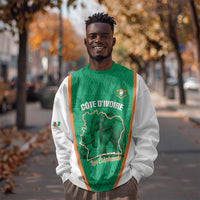 Custom Ivory Coast Football Sweatshirt 2026 Cote d'Ivoire Les Elephants Green Version - Wonder Print Shop