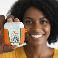 Ivory Coast Football AirPods Case 2026 Cote d'Ivoire Les Elephants White Version - Wonder Print Shop
