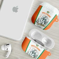 Ivory Coast Football AirPods Case 2026 Cote d'Ivoire Les Elephants White Version - Wonder Print Shop