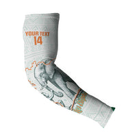 Custom Ivory Coast Football Arm Sleeves 2026 Cote d'Ivoire Les Elephants White Version - Wonder Print Shop
