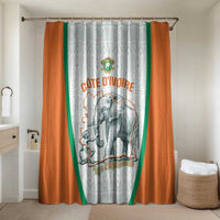 Ivory Coast Football Bathroom Set 2026 Cote d'Ivoire Les Elephants White Version - Wonder Print Shop