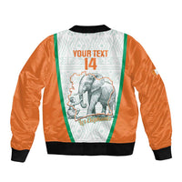 Custom Ivory Coast Football Bomber Jacket 2026 Cote d'Ivoire Les Elephants White Version - Wonder Print Shop