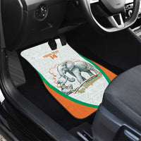 Custom Ivory Coast Football Car Mats 2026 Cote d'Ivoire Les Elephants White Version - Wonder Print Shop