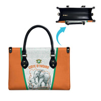 Ivory Coast Football Leather Bag 2026 Cote d'Ivoire Les Elephants White Version - Wonder Print Shop