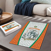 Ivory Coast Football Puzzle 2026 Cote d'Ivoire Les Elephants White Version - Wonder Print Shop