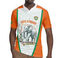 Custom Ivory Coast Football Rugby Jersey 2026 Cote d'Ivoire Les Elephants White Version LT14