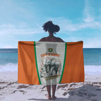 Ivory Coast Football Sarong 2026 Cote d'Ivoire Les Elephants White Version - Wonder Print Shop