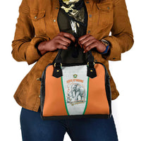 Ivory Coast Football Shoulder Handbag 2026 Cote d'Ivoire Les Elephants White Version - Wonder Print Shop