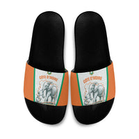 Ivory Coast Football Slide Sandals 2026 Cote d'Ivoire Les Elephants White Version - Wonder Print Shop