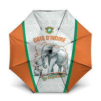Ivory Coast Football Umbrella 2026 Cote d'Ivoire Les Elephants White Version - Wonder Print Shop