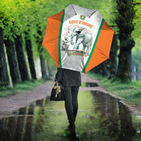 Ivory Coast Football Umbrella 2026 Cote d'Ivoire Les Elephants White Version - Wonder Print Shop