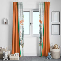 Ivory Coast Football Window Curtain 2026 Cote d'Ivoire Les Elephants White Version - Wonder Print Shop