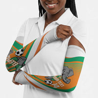 Custom Ivory Coast Football Arm Sleeves 2026 Allez Les Elephants Cute Mascot - Wonder Print Shop