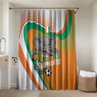 Ivory Coast Football Bathroom Set 2026 Allez Les Elephants Cute Mascot - Wonder Print Shop