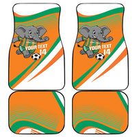 Custom Ivory Coast Football Car Mats 2026 Allez Les Elephants Cute Mascot - Wonder Print Shop