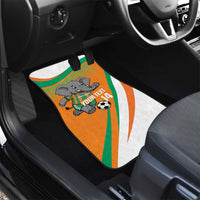 Custom Ivory Coast Football Car Mats 2026 Allez Les Elephants Cute Mascot - Wonder Print Shop