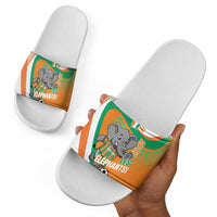 Ivory Coast Football Slide Sandals 2026 Allez Les Elephants Cute Mascot - Wonder Print Shop