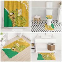 South Africa Soccer Bathroom Set 2026 Bafana Bafana Go Boys Protea - Wonder Print Shop