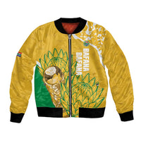 Custom South Africa Soccer Bomber Jacket 2026 Bafana Bafana Go Boys Protea - Wonder Print Shop