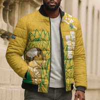 Custom South Africa Soccer Bomber Puffer Jacket 2026 Bafana Bafana Go Boys Protea - Wonder Print Shop