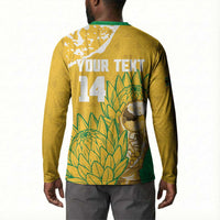 Custom South Africa Soccer Button Sweatshirt 2026 Bafana Bafana Go Boys Protea