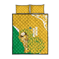 South Africa Soccer Quilt Bed Set 2026 Bafana Bafana Go Boys Protea - Wonder Print Shop