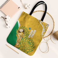 South Africa Soccer Tote Bag 2026 Bafana Bafana Go Boys Protea - Wonder Print Shop