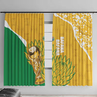 South Africa Soccer Window Curtain 2026 Bafana Bafana Go Boys Protea - Wonder Print Shop