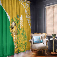 South Africa Soccer Window Curtain 2026 Bafana Bafana Go Boys Protea - Wonder Print Shop