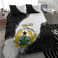 Custom Ghana Football Bedding Set 2026 Go Black Stars Black Adinkra Pattern - Wonder Print Shop